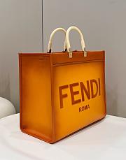 Fendi Sunshine Orange Large Tote - 40×17×37cm - 4