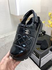 Chanel Matelasse Black Lambskin Sandals - 5