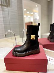 Valentino Garavani One Stud Gold Boots - 4