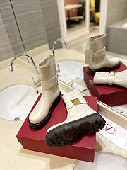 Valentino Garavani One Stud White Boots - 3