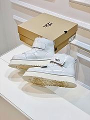 UGG Platform White Shiny Leather - 4