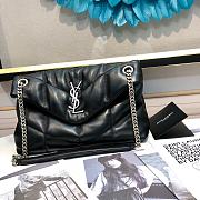 YSL Loulou Puffer Shiny Black Handbag - 29x17x11cm - 5