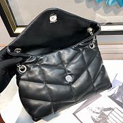 YSL Loulou Puffer Shiny Black Handbag - 29x17x11cm - 2