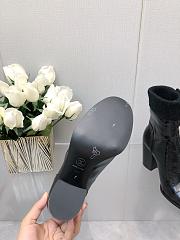 Chanel Black Shiny Crumpled Calfskin Boots - 3