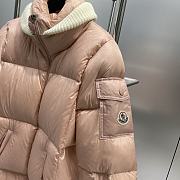 Moncler Zip-Up Long-Sleeved Pink Jacket - 3