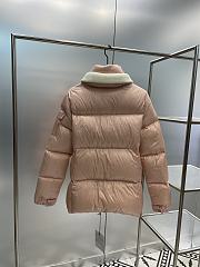 Moncler Zip-Up Long-Sleeved Pink Jacket - 2