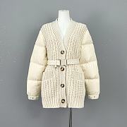 Moncler White Cashmere Cardigan - 1