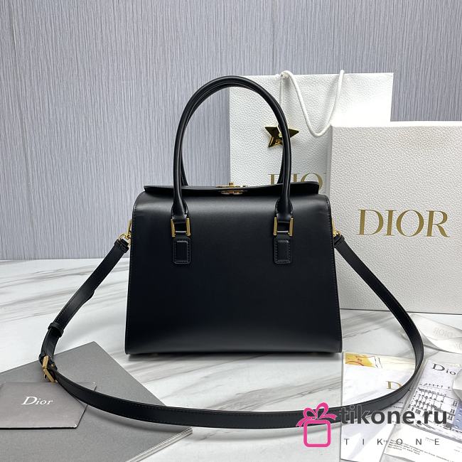 Dior Black Leather Boston Bag - 29x22x15cm - 1