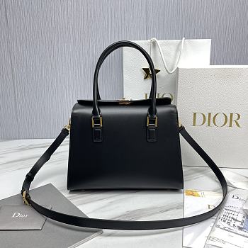 Dior Black Leather Boston Bag - 29x22x15cm