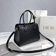 Dior Black Leather Boston Bag - 29x22x15cm - 4