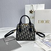 Dior Black Canvas Boston Bag - 18.5x16x10cm - 1