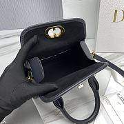 Dior Black Canvas Boston Bag - 18.5x16x10cm - 3