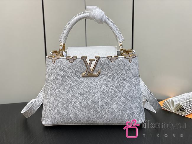 Louis Vuitton M23263 Capucines White - 27x18x9cm - 1