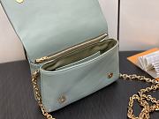 Louis Vuitton Pochette Coussin Green Leather Chain Bag - 20x14x8cm - 2