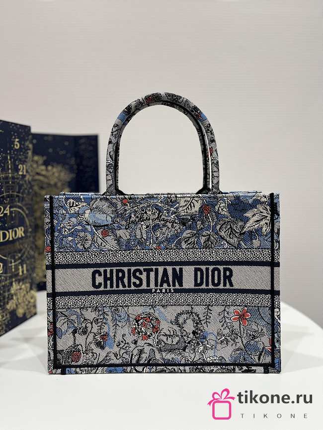 Dior Denim Jardin Magique Embroidery - 36×27.5×16.5cm - 1