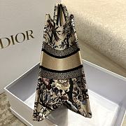 Dior Tote In Beige Jardin d'Hiver Embroidery - 36×27.5×16.5cm - 3