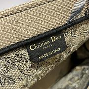 Dior Tote In Beige Jardin d'Hiver Embroidery - 36×27.5×16.5cm - 5