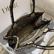 Dior Tote In Beige Jardin d'Hiver Embroidery - 36×27.5×16.5cm - 2