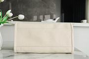 Chanel Natural Canvas and Tan Leather Large Pearl Deauville Tote - 5