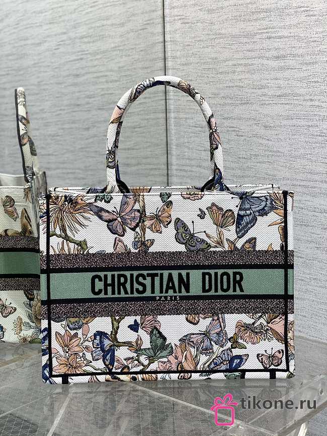 Dior Tote Toile de Jouy Mexico Embroidery - 36×27.5×16.5cm - 1