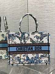 Dior Tote Blue Toile de Jouy Mexico Embroidery - 36×27.5×16.5cm - 1