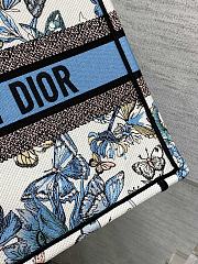 Dior Tote Blue Toile de Jouy Mexico Embroidery - 36×27.5×16.5cm - 4