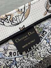 Dior Tote Green Toile de Jouy Mexico Embroidery - 36×27.5×16.5cm - 2