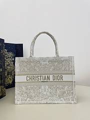 Dior Tote Reverse toile de Jouy embroidery - 36×27.5×16.5cm  - 1