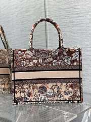 Dior Tote Medium Size Floral Pattern - 36×27.5×16.5cm - 5