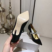 Jimmy Choo Black Velvet Pumps With Crystals - 2