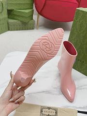 Gucci Interlocking G Ankle Boots In Pink - 5