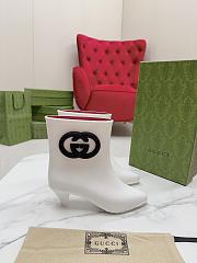 Gucci Interlocking G Ankle Boots In White - 1