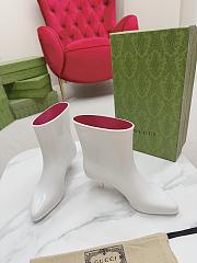 Gucci Interlocking G Ankle Boots In White - 5