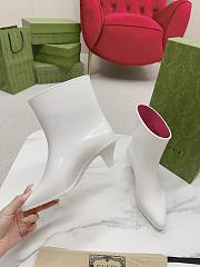 Gucci Interlocking G Ankle Boots In White - 4