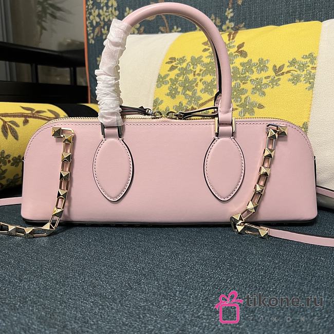 Valentino Garavani Pink Rockstud East-West Tote Bag - 34x11x8cm - 1