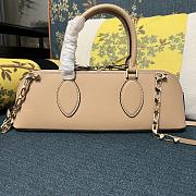 Valentino Garavani Beige Rockstud East-West Tote Bag - 34x11x8cm - 1