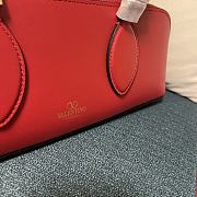 Valentino Garavani Red Rockstud East-West Tote Bag - 34x11x8cm - 2