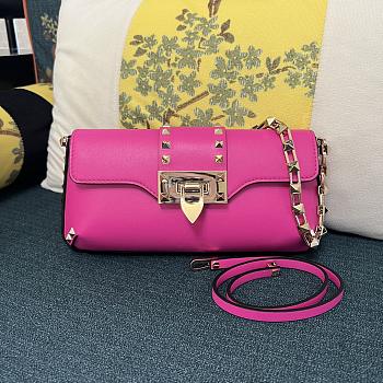 Valentino Hot Pink Garavani RockStud - 26x13x7cm