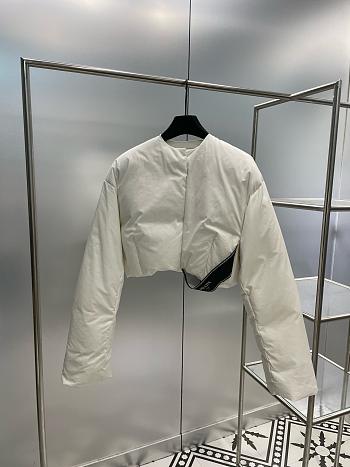 Prada White Cotton Down Jacket