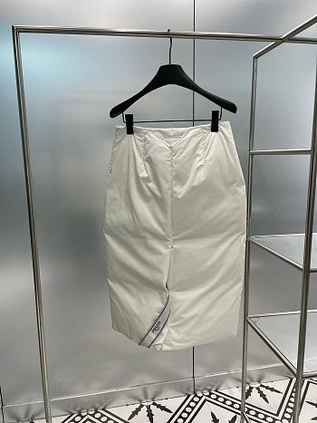 Prada White Long Skirt Cotton