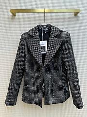 Chanel Wool-blend Coat In Black  - 1