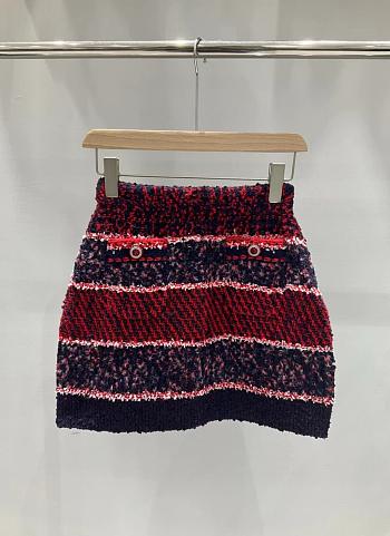 Chanel Wool Cashmere Tweed Mini Skirts