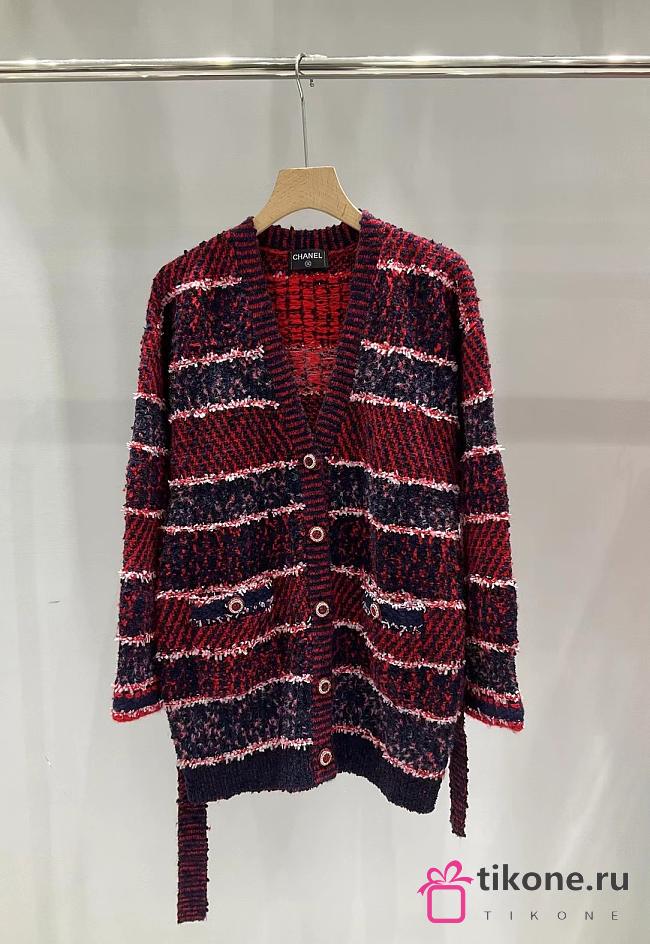 Chanel Wool Cashmere Long Tweed Jackets - 1