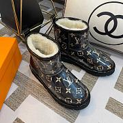 Louis Vuitton Black Glossy Snow Boots - 1