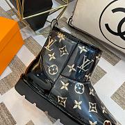 Louis Vuitton Black Glossy Snow Boots - 3