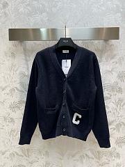 Celine Black Wool Cardigan - 1