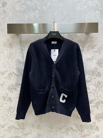 Celine Black Wool Cardigan