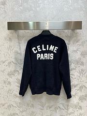 Celine Black Wool Cardigan - 3