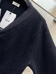 Celine Black Wool Cardigan - 2