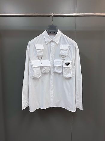Prada White Reporter T-shirt 